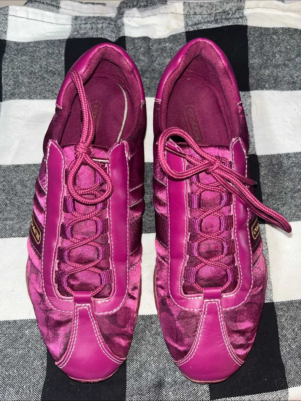 Coach Women's Magenta Slip-On Athletic Sneakers